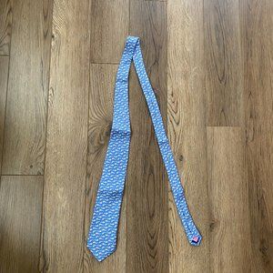 Vineyard Vines | Neck Tie | Blue Fish Skeleton
